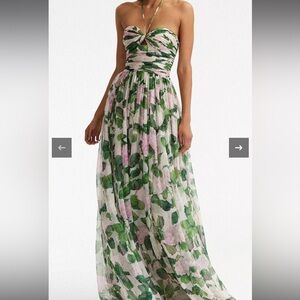Floral halter maxi dress